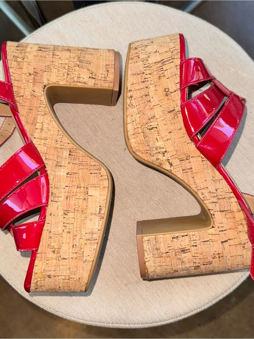 Red Platform Sandals-NEW! - Picture 2 of 7